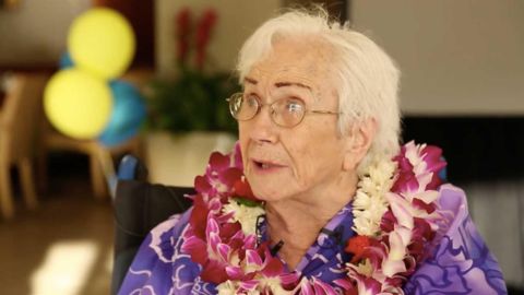 Amy siguió cada una de las clases desde su casa de Hawaii.