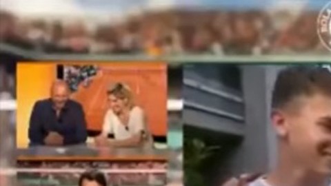 El tenista francés Maxime Hamou intentó besar a una periodista