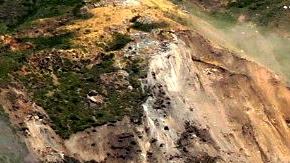 Deslizamiento en Big Sur. Suministrada por USGS.