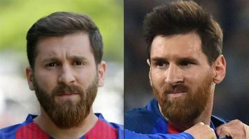 Reza Parastesh es el doble iraní de Lionel Messi