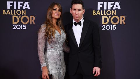 Messi y Antonella Roccuzzo