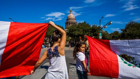 Marcha pro inmigrante en Austin.