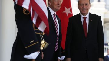 Trump y Erdogan en Washington.  Alex Wong/Getty Images