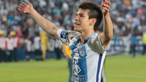 El delantero del Pachuca, Hirving Lozano, está en la mira del Celta de Vigo