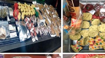 La fiscalía de Ciudad de México confiscó estas golosinas con droga.