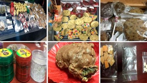 La fiscalía de Ciudad de México confiscó estas golosinas con droga.