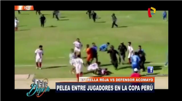 Gran Batalla Campal Se Armó En Partido De La Copa Perú - La Opinión