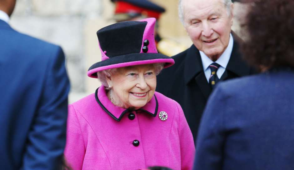La Reina Isabel II durante una ceremonia en el Castillo de Windsor el 25 de abril pasado. 