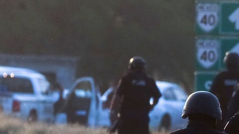 Los policías federales acuden a zonas de gran violencia en México.