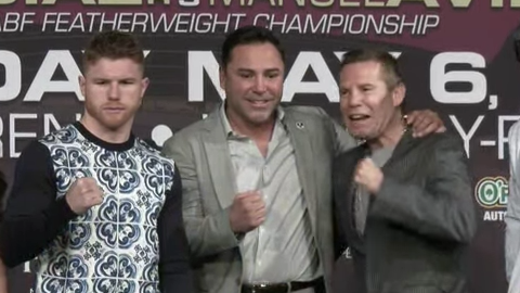 Canelo, De la Hoya, Chávez padre y Chávez Jr.