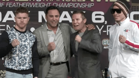 Canelo, De la Hoya, Chávez padre y Chávez Jr.