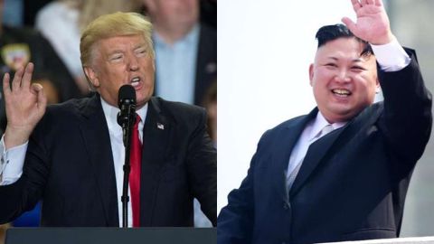 El presidente de EEUU, Donald Trump y el líder norcoreano, Kim Jong-un.