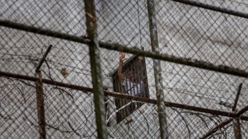 Leopoldo López suele saludar a su familia desde su celda en la Prisión Militar de Ramo Verde.