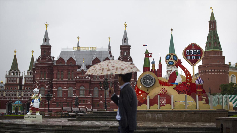Una psotal clásica de Moscú: la Plaza Roja