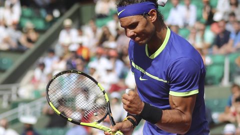 Rafael Nadal consiguió un contundente triunfo sobre Nikoloz Basilashvili