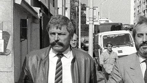 El juez Giovanni Falcone (centro) falleció en 1992 en un atentado de La Cosa Nostra.