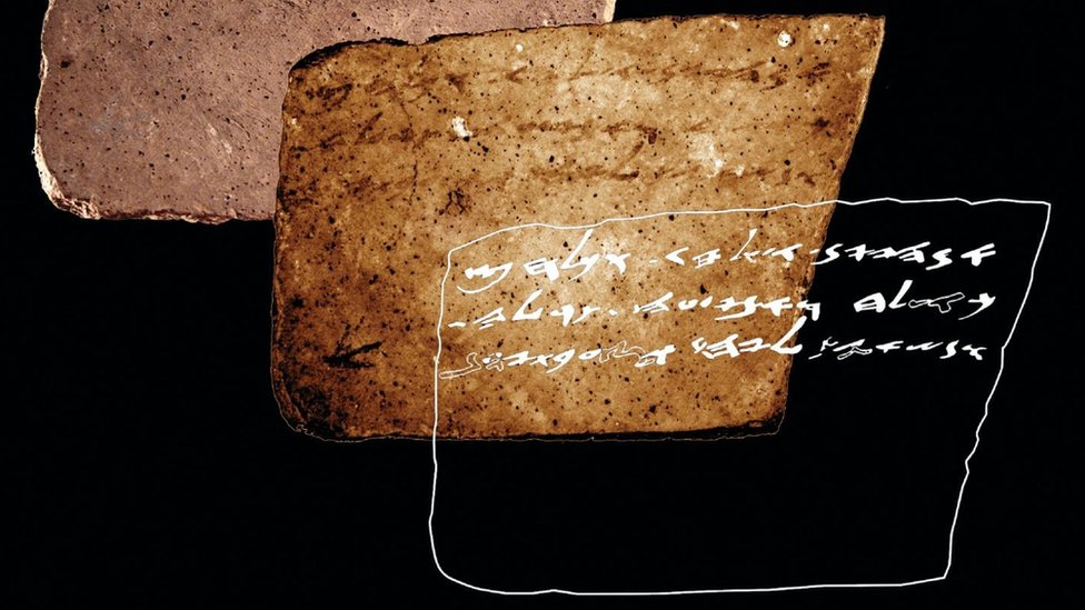 El curioso mensaje recientemente develado en un trozo de cerámica de 2.600 años