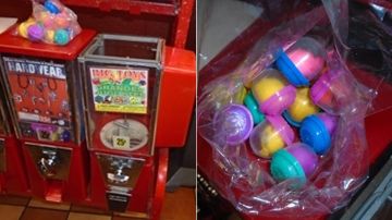 Imágenes de los juguetes incautados por la policía el lunes.