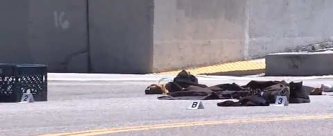 Lugar de los hechos del asesinato.
