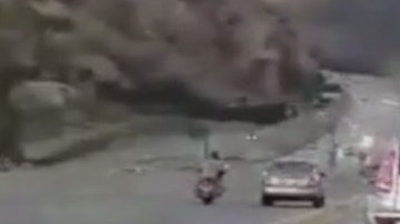 Imagen del los vehículos poco antes del enfrentamiento.