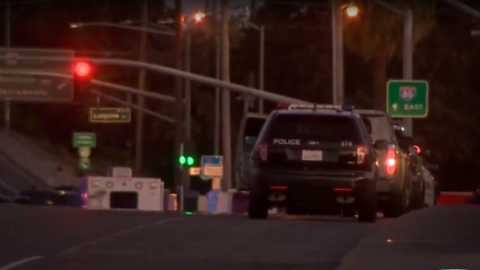 Policía en la estación de Sacramento.