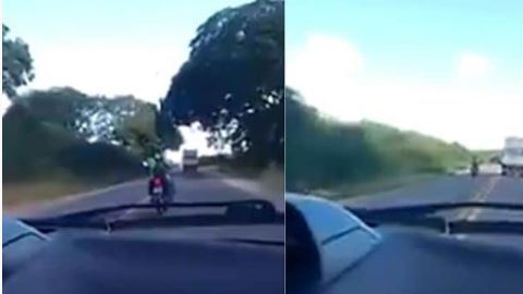Accidente de motocicleta en Brasil