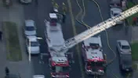 105 bomberos del Departamento de Bomberos de Los Ángeles acudieron a la emergencia.