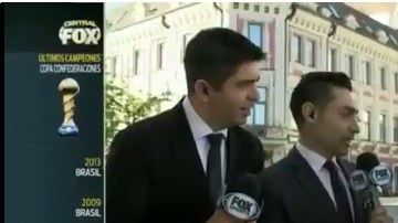 A Rubén Rodríguez, reportero de Fox Sports, le coqueteó una rusa en plena transmisión