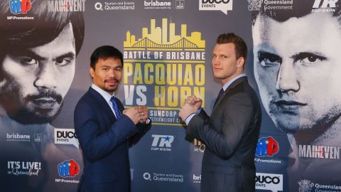 Pacquiao y Horn pelearán en Australia.