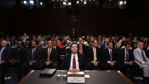 James Comey en la audiencia ante el Comité de Inteligencia del Senado.