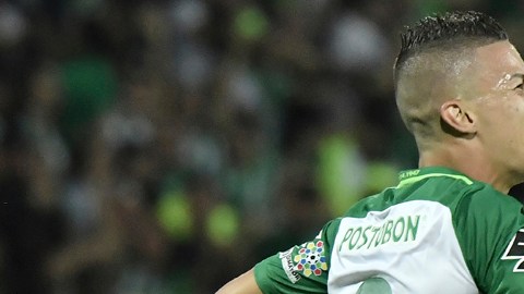 Mateus Uribe, volante del Atlético Nacional de Medellín