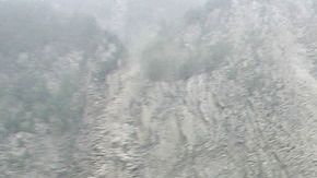 Un deslizamiento de tierra ocurrido en la provincia Sichuan en China, a causa de un terremoto, en 2008.