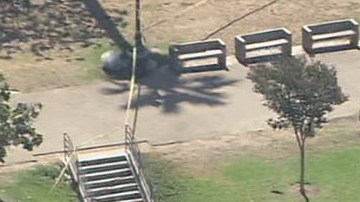 El parque fue clausurado mientras la policía realizaba la investigación.