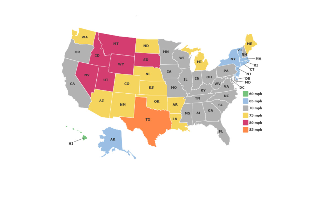 Conoce los límites de velocidad en Estados Unidos. La Opinión