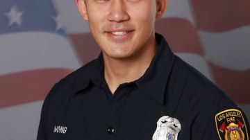 El bombero Kelly Wong.