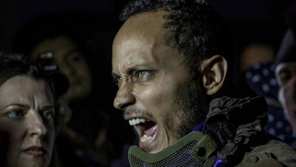 Reaparece en una protesta Óscar Pérez, el policía que atacó el Supremo de Venezuela