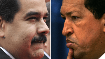Nicolás Maduro y Hugo Chávez