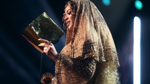 Beyoncé durante una entrega de los Premios Grammy