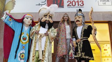 Festival en Tashkent, Uzbekistán. Yves Forestier/Getty Images