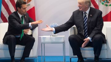Enrique Peña Nieto se reúne con su homólogo Donald Trump.