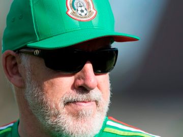 Imanol Ibarrondo, durante un entrenamiento de la selección mexicana durante la Copa Oro.