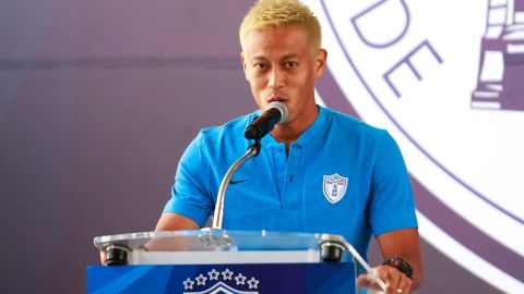 Keisuke Honda fue presentado oficialmenhte con Tuzos del Pachuca