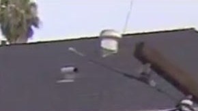 Escena del choque automovilístico.