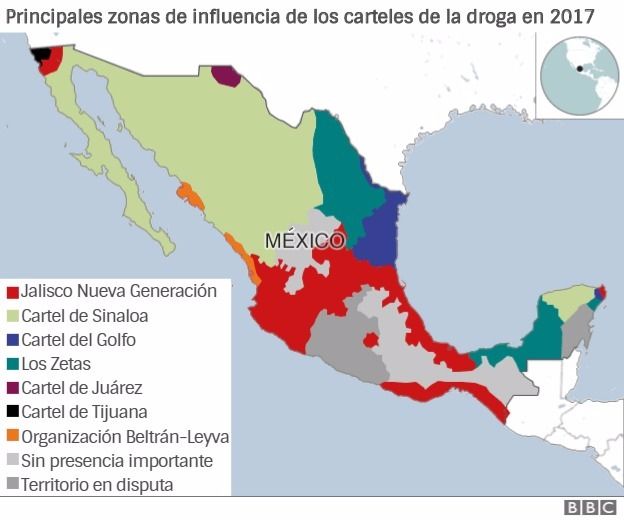 El nuevo mapa de tráfico de drogas en México La Raza