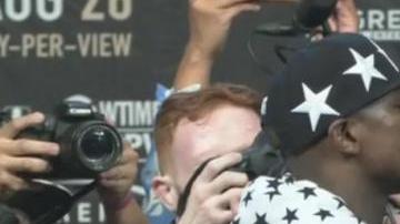 Mayweather y McGregor se vieron las caras ahora en el Barclays Center de Brooklyn.