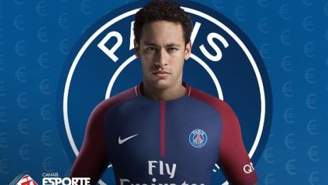 Así anunció Esporte Interativo el supuesto fichaje de Neymar con el PSG.