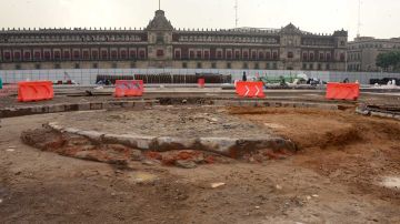Esta plataforma circular terminó siendo la entonces Plaza Principal de la Ciudad de México.