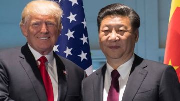 El presidente de EEUU, Donald Trump y el presidente de China, Xi Jinping.