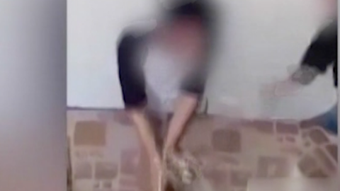 El video fue grabado por la mamá