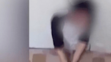 El video fue grabado por la mamá